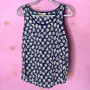 Antilia Femme Anthropology Sleeveless Floral Scoopneck Tank Medium Cottagecore